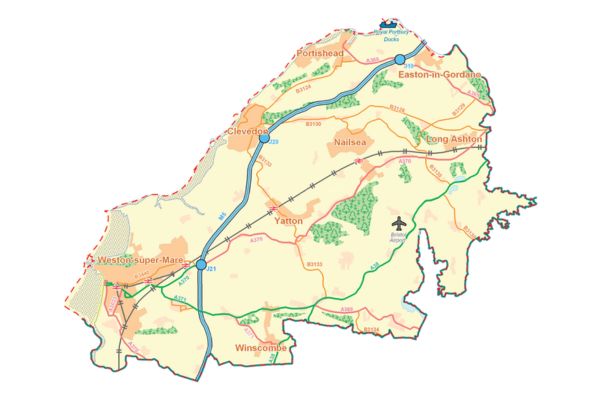 North Somerset Council Administrative area.